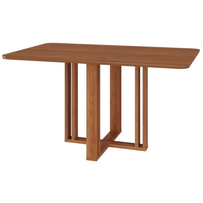 Mesa de Jantar 4 Lugares Tampo MDF 130X80 cm 21284 Cinamomo MOLCI