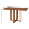 Mesa de Jantar 4 Lugares Tampo MDF 130X80 cm 21284 Cinamomo MOLCI