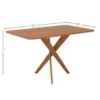 Mesa de Jantar 4 Lugares Tampo MDF 130X80 cm 21670 Cinamomo ORNAR