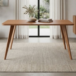 Mesa de Jantar 4 Lugares Tampo MDF 130X80 cm 21752 Cinamomo ORNAR