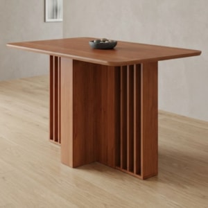 Mesa de Jantar 4 Lugares Tampo MDF 130X80 cm 22123 Cinamomo MOLCI