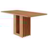 Mesa de Jantar 4 Lugares Tampo MDF 160X80 cm 20959 Cinamomo MOLCI
