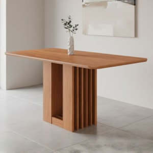 Mesa de Jantar 4 Lugares Tampo MDF 160X80 cm 20959 Cinamomo MOLCI