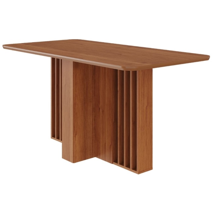 Mesa de Jantar 4 Lugares Tampo MDF 160X80 cm 22125 Cinamomo MOLCI