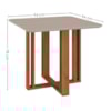 Mesa de Jantar 4 Lugares Tampo MDF 94x94 cm 15171 Cinamomo Off White MOLCI