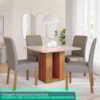 Mesa de Jantar 4 Lugares Tampo MDF 95x95 cm 20952 Cinamomo MOLCI