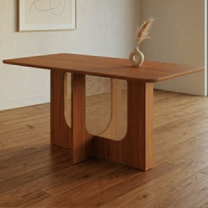 Mesa de Jantar 6 Lugares Tampo MDF 160X80 cm 20585 Cinamomo MOLCI