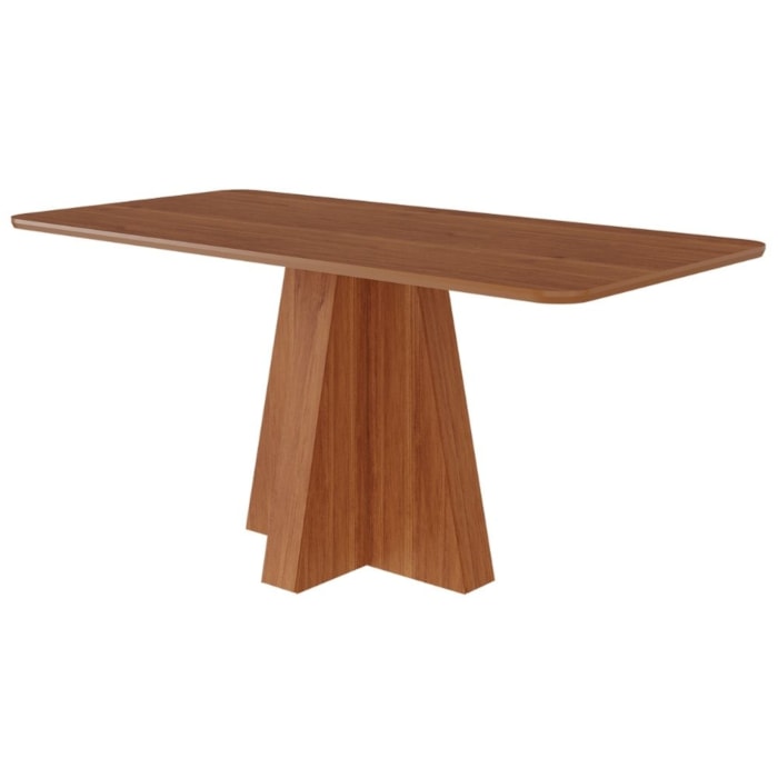 Mesa de Jantar 6 Lugares Tampo MDF 160X80 cm 20593 Cinamomo MOLCI