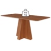 Mesa de Jantar 6 Lugares Tampo MDF 160X80 cm 20593 Cinamomo MOLCI