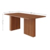 Mesa de Jantar 6 Lugares Tampo MDF 180X90 cm 20582 Cinamomo MOLCI