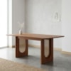 Mesa de Jantar 6 Lugares Tampo MDF 180X90 cm 20588 Cinamomo MOLCI