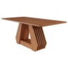 Mesa de Jantar 6 Lugares Tampo MDF 180X90 cm 20591 Cinamomo MOLCI