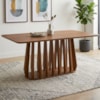 Mesa de Jantar 6 Lugares Tampo MDF 180X90 cm 21382 Cinamomo NATUEM
