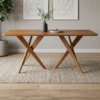 Mesa de Jantar 6 Lugares Tampo MDF 180X90 cm 21672 Cinamomo ORNAR