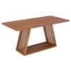 Mesa de Jantar 6 Lugares Tampo MDF 180X90 cm 22177 Cinamomo NATUEM