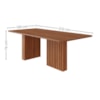 Mesa de Jantar 8 Lugares Tampo MDF 210X100 cm 20583 Cinamomo MOLCI
