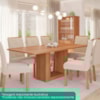 Mesa de Jantar 8 Lugares Tampo MDF 210X100 cm 20964 Cinamomo MOLCI