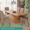 Mesa de Jantar 8 Lugares Tampo MDF 210X100 cm 21133 Cinamomo MOLCI