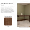 Mesa de Jantar Madeira Macica Taeda 160 cm 8979 Cafe Festra