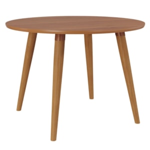 Mesa de Jantar Redonda 4 Lugares Tampo MDF 109 cm 17918 Cinamomo MOLCI