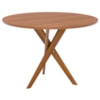 Mesa de Jantar Redonda 4 Lugares Tampo MDF 109 cm 21668 Cinamomo ORNAR