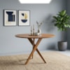 Mesa de Jantar Redonda 4 Lugares Tampo MDF 109 cm 21668 Cinamomo ORNAR