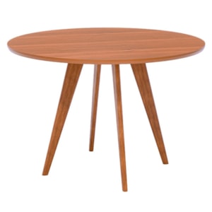 Mesa de Jantar Redonda 4 Lugares Tampo MDF 109 cm 21754 Cinamomo ORNAR