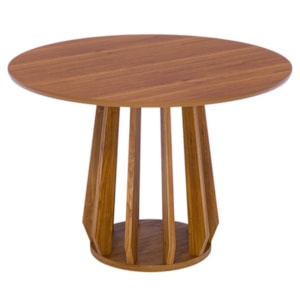 Mesa de Jantar Redonda 4 Lugares Tampo MDF 109 cm 22145 Cinamomo NATUEM
