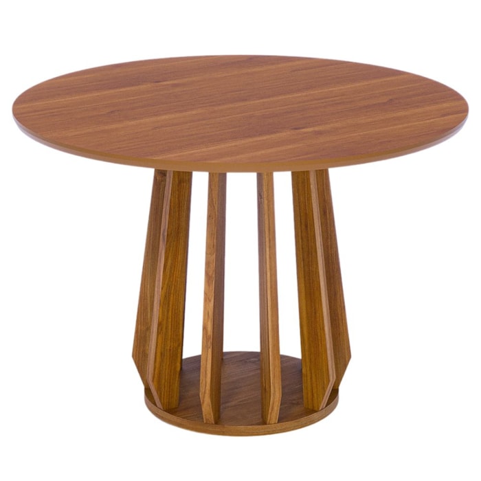 Mesa de Jantar Redonda 4 Lugares Tampo MDF 109 cm 22145 Cinamomo NATUEM