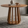 Mesa de Jantar Redonda 4 Lugares Tampo MDF 109 cm 22145 Cinamomo NATUEM