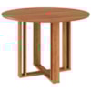 Mesa de Jantar Redonda 4 Lugares Tampo MDF 109X109 cm 15175 Cinamomo MOLCI