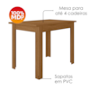 Mesa De Jantar Tampo Sem Vidro 4 Lugares 108x68 cm Bellagio Carvalho POLIMAN