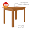 Mesa De Jantar Tampo Sem Vidro 4 Lugares 108x68 cm Bellagio Freijo POLIMAN