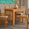 Mesa De Jantar Tampo Sem Vidro 4 Lugares 108x68 cm Bellagio Freijo POLIMAN