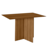 Mesa De Jantar Tampo Sem Vidro 4 Lugares 120x90 cm Helo Carvalho POLIMAN