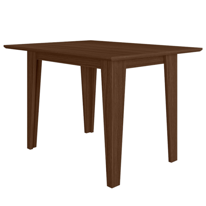 Mesa De Jantar Tampo Sem Vidro 4 Lugares 120x90 cm Kate Amendoa POLIMAN