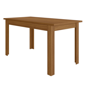 Mesa De Jantar Tampo Sem Vidro 6 Lugares 150x80 cm Bellagio Carvalho POLIMAN