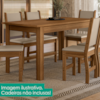 Mesa De Jantar Tampo Sem Vidro 6 Lugares 150x80 cm Bellagio Carvalho POLIMAN
