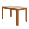 Mesa De Jantar Tampo Sem Vidro 6 Lugares 150x80 cm Bellagio Freijo Off White POLIMAN