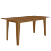 Mesa De Jantar Tampo Sem Vidro 6 Lugares 160x90 cm Liz Carvalho POLIMAN