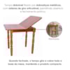 Mesa Dobrável 96X81 04 Cadeiras Madeira Macica Pes Torneados Mell Brilho Marjori