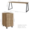 Mesa E Gaveteiro Office 160 cm 25909 Nogal Sevilha Preto Artesano