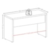 Mesa Escritorio 120 cm Com Gaveteiro E Balcao Olmo Branco Artany