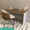 Mesa Escritorio 120 cm e Balcao 2 Portas 70 cm Olmo Branco Artany