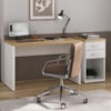 Mesa Escritorio 120 cm e Gaveteiro 2 Gavetas 40X75 cm Olmo Branco Artany