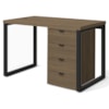 Mesa Escritorio 120 cm e Gaveteiro 4 Gavetas Frame Munique Kappesberg
