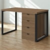 Mesa Escritorio 120 cm e Gaveteiro 4 Gavetas Frame Munique Kappesberg