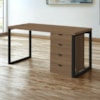 Mesa Escritorio 150 cm e Gaveteiro 4 Gavetas Frame Munique Kappesberg