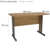 Mesa Escritorio 150 cm Versatil 1150 Itapua Kappesberg