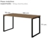 Mesa Escritorio 190 cm Industrial Frame F190 Munique Kappesberg
